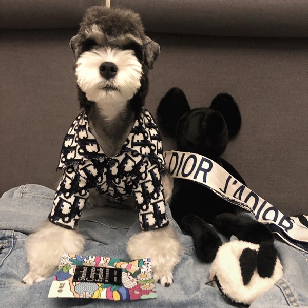 高級ブランド Dior ペット用品 ペット服 ディオール犬のセーター 秋冬向け 経典モノグラム 犬服 かわいい 猫服 ペットニット お洒落 ファッション 伸縮性 着こなしやすい ドッグカーディガン 高品質 ペット洋服