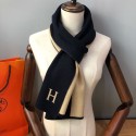 ハイブランド エルメス マフラー メンズ muffler 暖かい Hermes ニットマフラー レディースストール H柄 贅沢感 シンプル リバーシブルマフラー 防寒アクセサリー 高級用品 ユニックス コーディネート良い