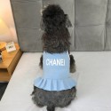 ブランド chanel ペットウェア ペット服 犬ベスト 涼しい 猫チョッキ シャネルドッグTシャツ 犬猫の無袖シャツ コットン製品 かわいい 犬用スカート ワンピース 高品質 ココマーク 猫服 ペット用品 m~xxl