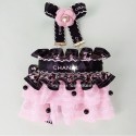 シャネル ブランド ペットバンダナ 犬 猫 首輪 かわいい CHANEL カメリア リボン 貴族風 刺繍レース 猫用首輪 可愛い 犬の首飾り 軽量ネコ用くびわスカーフ ペットへのギフト お正月 晴れ着 お祝い ペット用アクセサリー