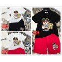 モスキーノ ベビー服 セットアップ 子供 男の子 女の子 Moschino tシャツ ショートパンツ 上下セット キッズ トップス かわいい 半ズボン 服 半袖 セット キッズ ス 上下セット 春 夏 肌着 幼稚園 保育園 スポーツ 柔らかい