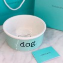 高級ブランド ティファニー ペット用品 犬のフードボウル dog用 キャット 水皿餌皿（cat bowl 2枚入れ）TIFFANY 犬の用品 ペットの陶器 食器 ファッション 経典なブルー 高品質 食べやすい