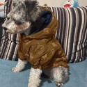 LOUIS VUITTON風 ルイヴィトン ブランド ペット 犬服 パロディ 厚手 ジャケットドッグ仮装 わんちゃん洋服 中綿ジャケットドッグウェア 中綿コート ペット防寒服 韓国 猫服 防風 かっこいい 高品質 激安