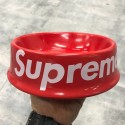 Supreme ブランド ペット食器 犬 猫 ボウル 滑り止め付 シュプリームフードボウル 水皿 こぼれ防止 ファッション 高品質 食器 洗い安い ペット用品  ファッション 激安