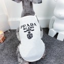 PRADA 犬服 ワンピース ブランド プラダ 春夏 tシャツ 猫ウェア ベスト ペット洋服 可愛い タンクトップ 15カラー 日焼き防ぐ 通気性 コットン 猫用 犬洋服 小型犬 中型犬 ファッション お散歩 お出掛け 着物 記念撮影 XS~2XL