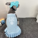 PRADA 犬服 ワンピース ブランド プラダ 春夏 tシャツ 猫ウェア ベスト ペット洋服 可愛い タンクトップ 15カラー 日焼き防ぐ 通気性 コットン 猫用 犬洋服 小型犬 中型犬 ファッション お散歩 お出掛け 着物 記念撮影 XS~2XL