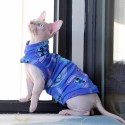 ナイキ ブランド ペットウェア 猫服 スフィンクス服 タンクトップ 春秋向け CHAMPION 猫 コットンベスト 動きやすい  デボンレックス用パーカー 保護性高い 肌に優しい 猫の服 スウェット S~2XL 激安