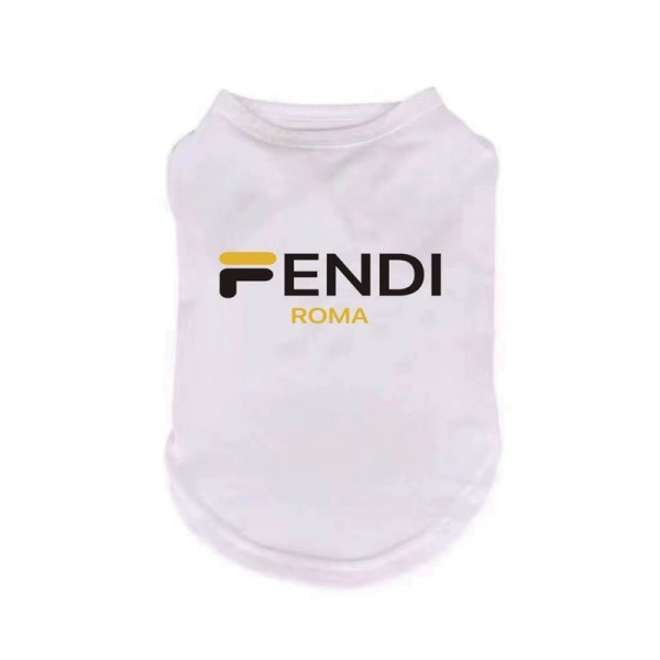 ブランド Fendi ペット服 犬服 Tシャツ フェンディ 犬の服 ドッグウェア 春夏ベスト ペット用品 ノースリーブシャツ 小型犬 中型犬 薄型 通気 可愛い おしゃれ 記念撮影 お出かけ 部屋着 抜け毛防止 散歩お出かけウェアに