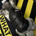 ザノースフェイス風 犬服 ブランド パロディ ベストマウンテンペットダウンベストジャケットペット洋服あったかくて可愛 ブルドッグ服 THE NORTH FACE風  防風ダウンベスト　コピージャケット 雪の中で暖かく保つ　夜散歩用　安全性高い　冬のお出かけ　防寒ペット服　