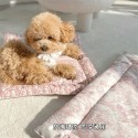 DIOR ブランド 犬 マット 犬 猫ケージ用敷物 ペット クッション 両面利用 ベーシック ディオール 犬用ベッドパッド ペットハウス 四季通用 防湿 通気性 快適 柔らかい 滑りにくい 清潔キープ S/M/L