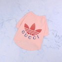 ADIDAS ブランド ペット服 犬の服 猫服 tシャツ アディダコラボGG 犬用Tシャツ 犬洋服 かわいい 猫 ペット洋服 柔らかい 着心地よい 脱毛保護 日よけ服 ファッション 犬服 S~2XL