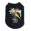 Stussy 犬服 tシャツ ハイブランドドッグ洋服 タンクトップ ステューシー ペットウェア わんちゃん ベスト 犬のノースリーブシャツ 脱毛保護 ファッション 綿Tシャツ かわいい  夏 猫服 tシャツ 通気性 S~2XL