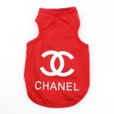 ハイブランド ペット用品 犬の夏のTシャツ CHANEL ペット用タンクトップ 子犬ベスト 猫ウェア シャネル  夏の子犬の服 犬の洋服のTシャツ 通気性 動きやすい 日焼け止め服 ペット服 小中型ペット