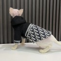 ディオール ペット 猫服 無毛猫アウトウェア dior スフィンクス服 ジャケット 暖かい秋冬コート ブランド ペット洋服 中綿コート 韓国スタイル 猫服 かわいい 厚手防寒服 暖か 寒さ対策 