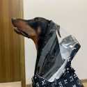 ルイヴィトン ペット用品 犬 レインコート ハイブランド lv ペット雨具 ポンチョ カッパ 雨具 防水 帽子付き 透明キャップ 4本足 中型犬 大型犬  軽量 通気メッシュ ゴム付き 夜間反射 着脱簡単 散歩 梅雨対策 大きいサイズ