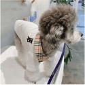 Burberry ブランド 猫犬服 ペット散歩用 バーバリー ペット用品 シンプル カッコイイ ハンサム小型犬  ブリティッシュショートヘア おでかけ 犬用ラペルポロシャツ コピー猫服 ドッグウェア 両足