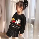 GG ミッキーマウス コラボ 子供服 パーカー 秋冬適用 超可愛い 欧米風 長袖 丸首 コットン製 トップス 男女兼用 おしゃれ 冬 ミッキー ゆったり 