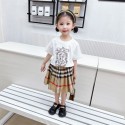 burberry バーバリー 子供服 Ｔシャツ スカート 2点セット 子供服 ファション 夏 人気 カジュアル 潮流