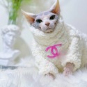 シャネル ハイブランド  Chanel ペットウェア 猫のパーカー 無毛猫 秋冬服 スフィンクス ハイネック防寒服 ペット モコモコ服 子犬服 裏起毛 ふわふわ 雲ような 小型ペット 中型ペット洋服