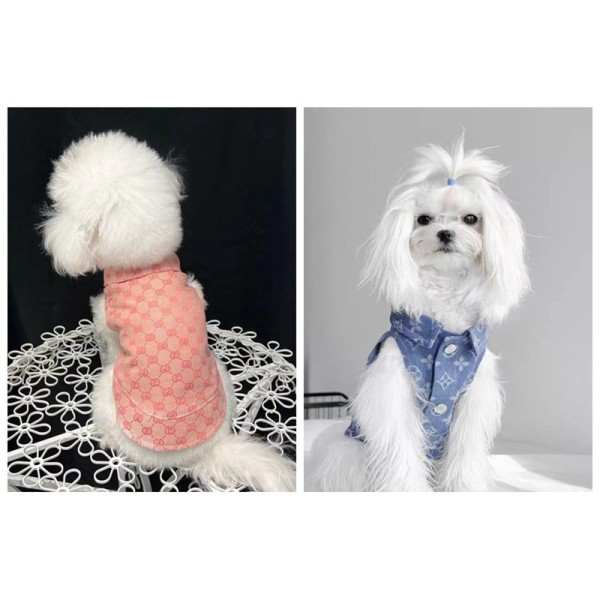 Lv ルイヴィトン Gucci グッチブランド犬用洋服パロディブランド犬用tシャツ通気性ブランド犬服春夏ハイブランド犬の服かわいい