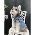 ルイヴィトン ペット洋服 デニムジャケット LV ブランド 犬の服 無袖コート ノースリーブシャツ 犬服 ドッグウェア 猫服 かわいい デニムベスト 通気性 動きやすい 中小型ペット服 春夏 ファッション 人気 かわいい XS~5XL