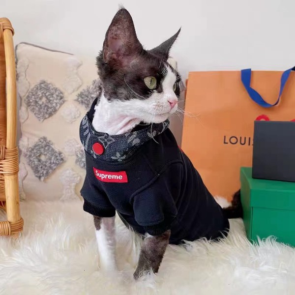 Lv ルイヴィトン Supreme シュプリームブランド犬服ペットウェア犬ウェアブランドブランド犬服春夏ハイブランド犬の服かわいい