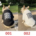 コムデギャルソン ペット服 ブランド 犬のTシャツ コスチューム CDG ペットスウェットシャツ 通気性抜群ベストトップス 犬服 子犬春/夏/秋クールな服装 黒白 シンプル 潮流  S - 2XL