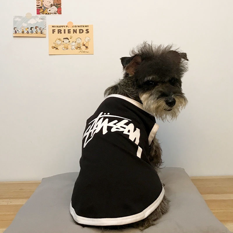 ブランドステューシー犬服 柔らかい Stussy 猫服 綿製 犬Ｔシャツ