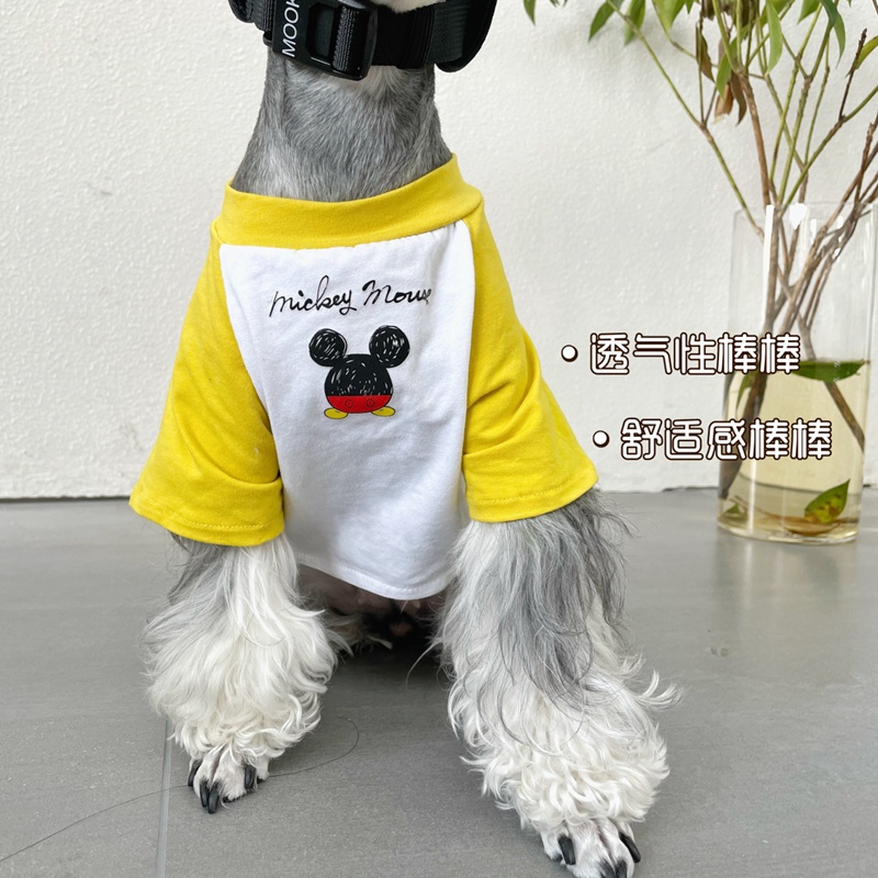 ディズニー 犬服 tシャツ 綿シャツ 心地良い お出かけ洋服 